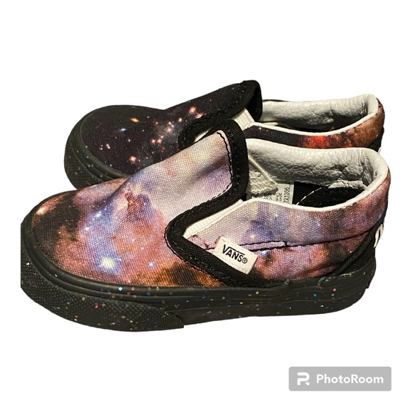 New - VANS NASA SPACE VOYAGER SHOES US TODDLER 4.5 CANVAS SLIP-ON SHOES - Picture 4 of 5